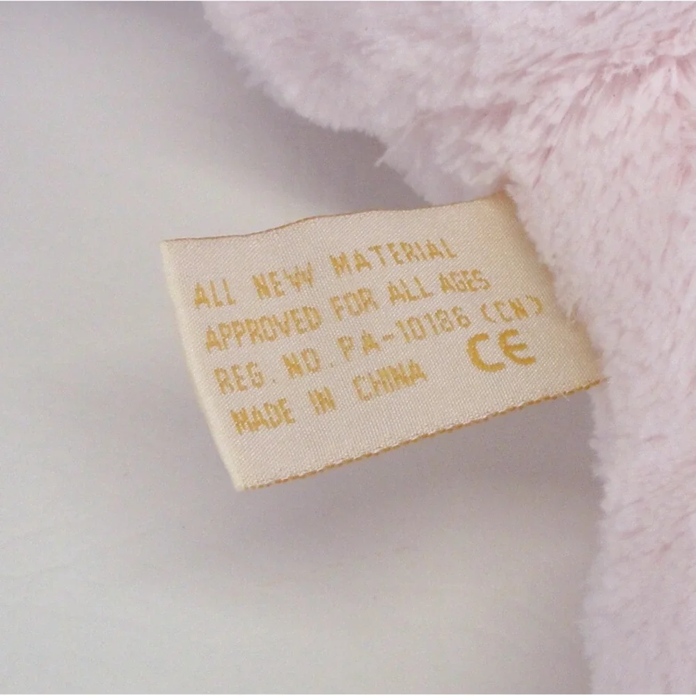 Bearington Baby Collection Teddy Bear Plush Pink Jointed Brown Polka Dot Bow 10